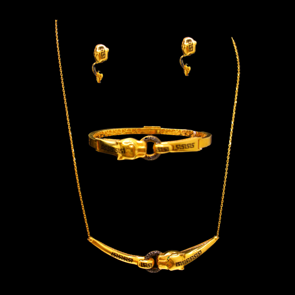 21K Gold Necklace Set